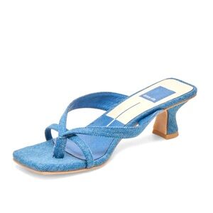 Women Dolce Vita Heels, Brevel Heels Blue Denim, Size 9, New